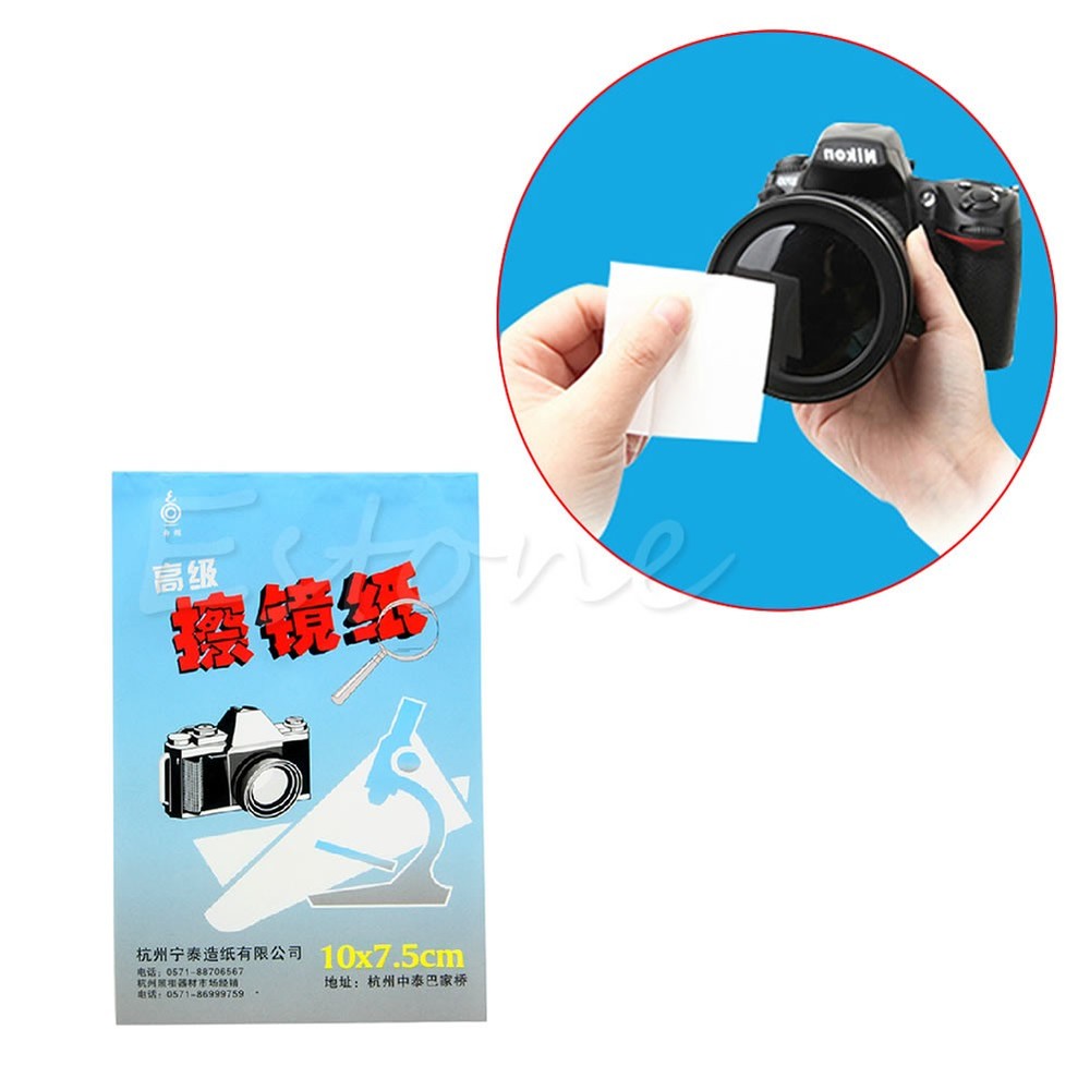 Camera Lens Cleaning Paper 50 Sheets Electronics Equipment Surface Dust Remover