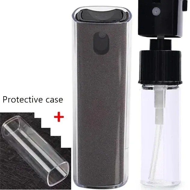 New 2-in-1 Microfiber Screen Cleaner Spray Bottle & Wipe