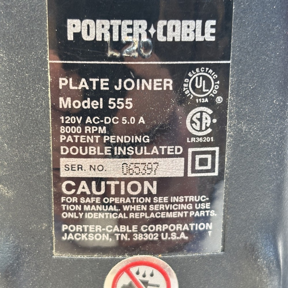 Porter-Cable Professional Power Tools Plate Joiner 555