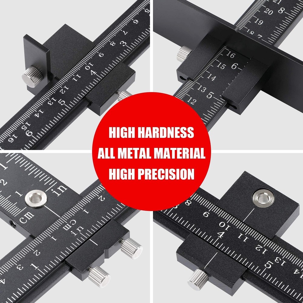 Cabinet Hardware Jig for Handles, Adjustable Template with Convenient and Pre...