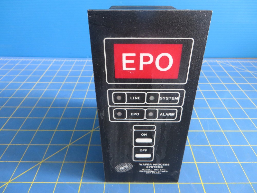 Wafer Process Systems 100 EPO Emergency Power Off Panel