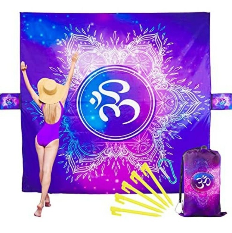 Beach Blanket Blue Tie Dye 79" X 79"