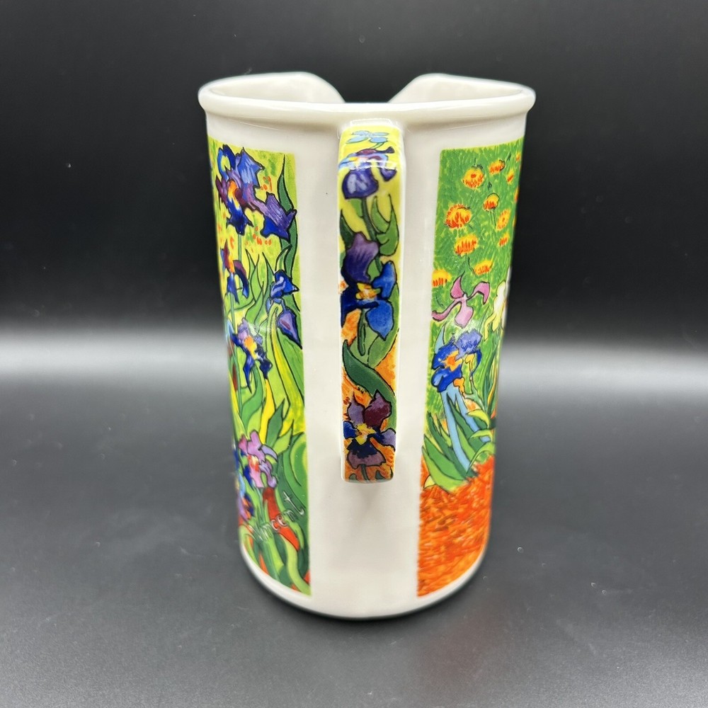 Vincent Van Gogh D Burrows Iris Chaleur Master Impressionists Ceramic Pitcher