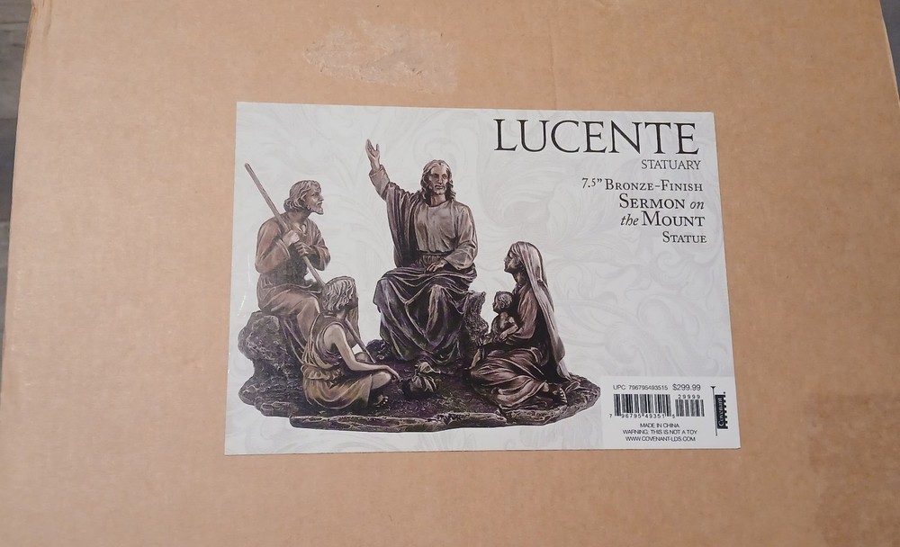 Lucente Sermon On The Mount Bronze Finish Statue