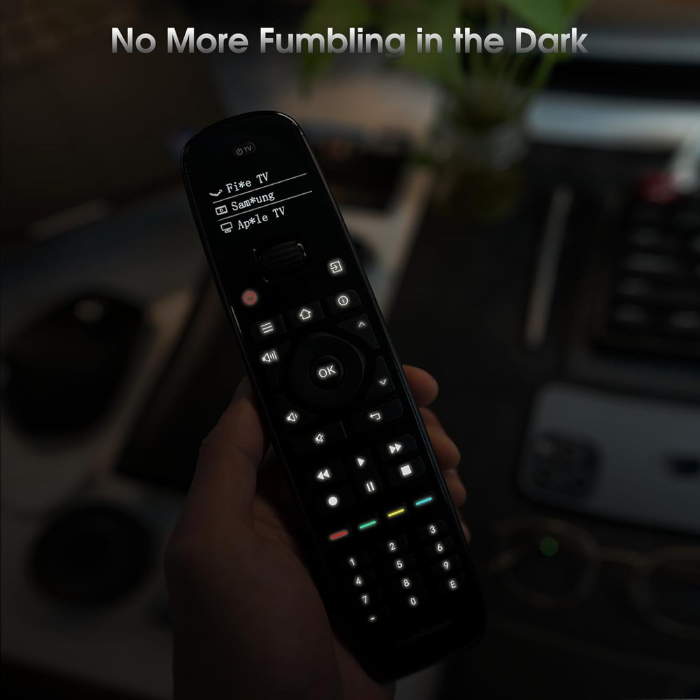 SofaBaton U2 Universal Remote with Backlit Button, All in One Black
