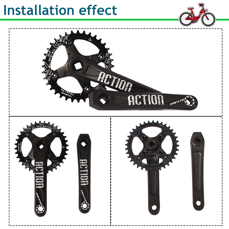 SNAIL Chainring 30-42T 104BCD Aluminum MTB Bike Round Oval Narrow Wide Sprockets