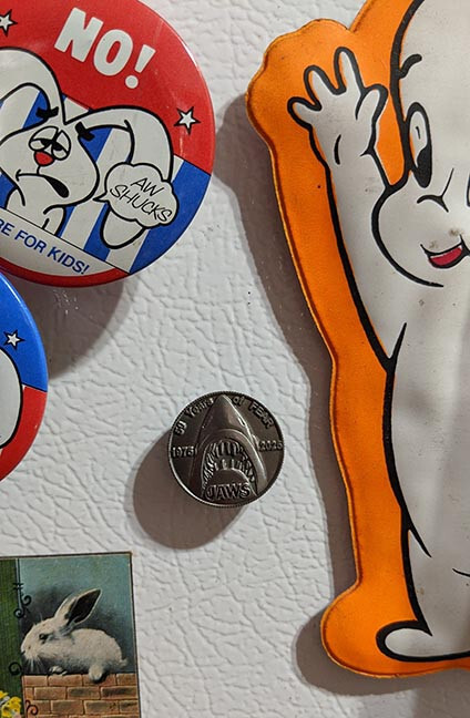 JAWS Coin 1975 2025 Anniversary Metal Coin shark Jaws Movie