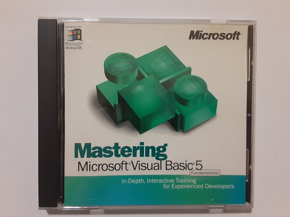 Microsoft Visual Basic 5.0 Cd Rare With Cd Key Software PC