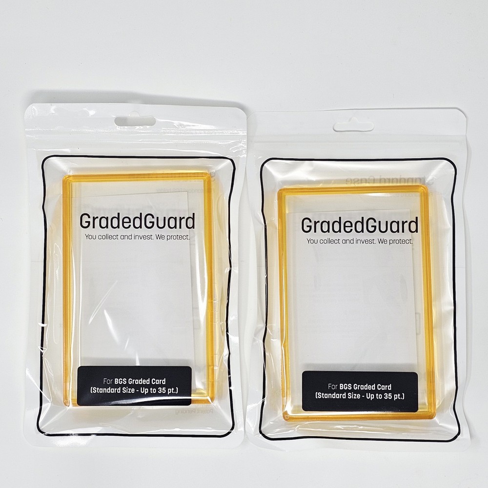 (2) Amber GradedGuard BGS Graded Card Jewel Case Guard Protector Stackable