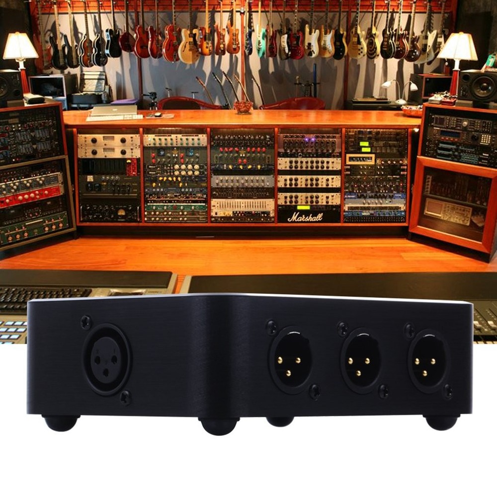 Gazechimp New XLR Splitter Mic Line Level Parallel Splitter,Support 1 into 6 ...