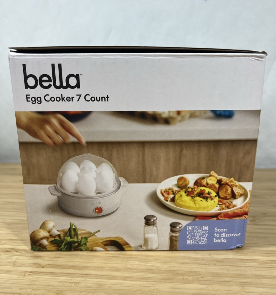 NEW bella Electric Egg Cooker 7 Eggs Capacity Tray Single Stack for Poached.