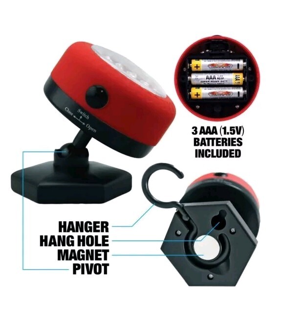 Blazing LEDz LED Work Light With Magnet Base  - Assorted Colors