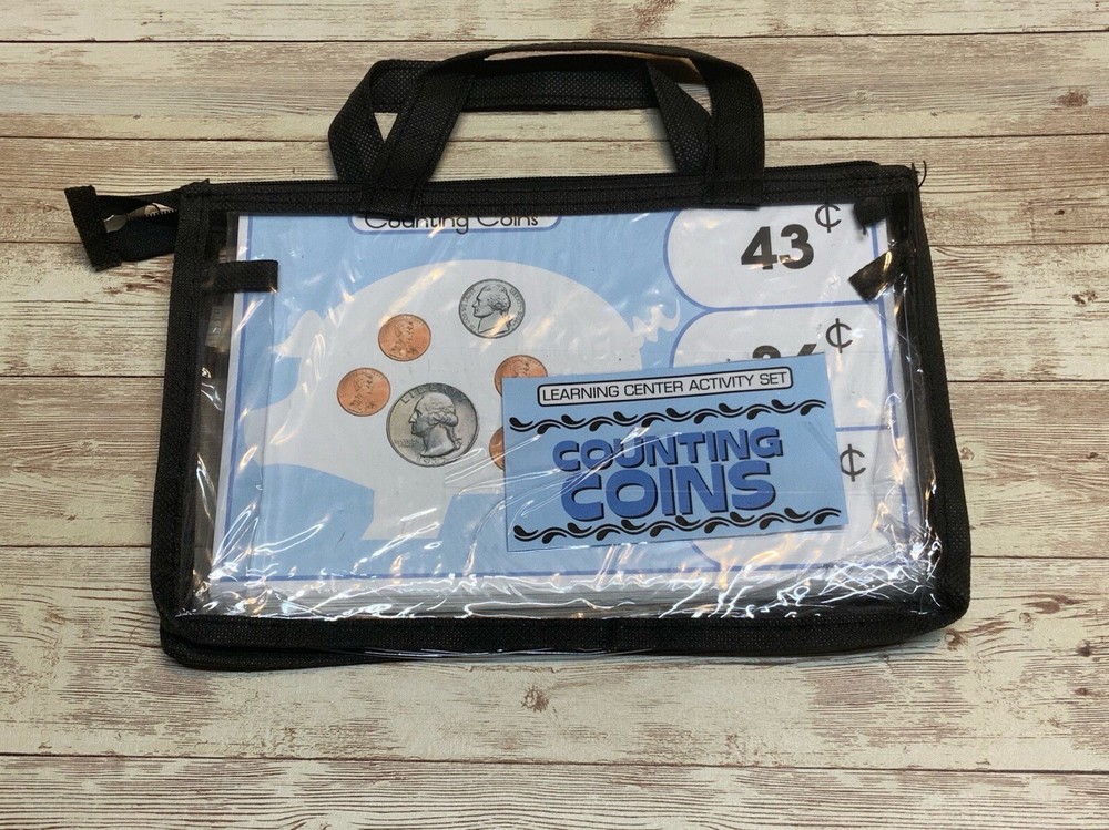 Learning Center Activity Set - Counting Coins - Clothespin Learning Center