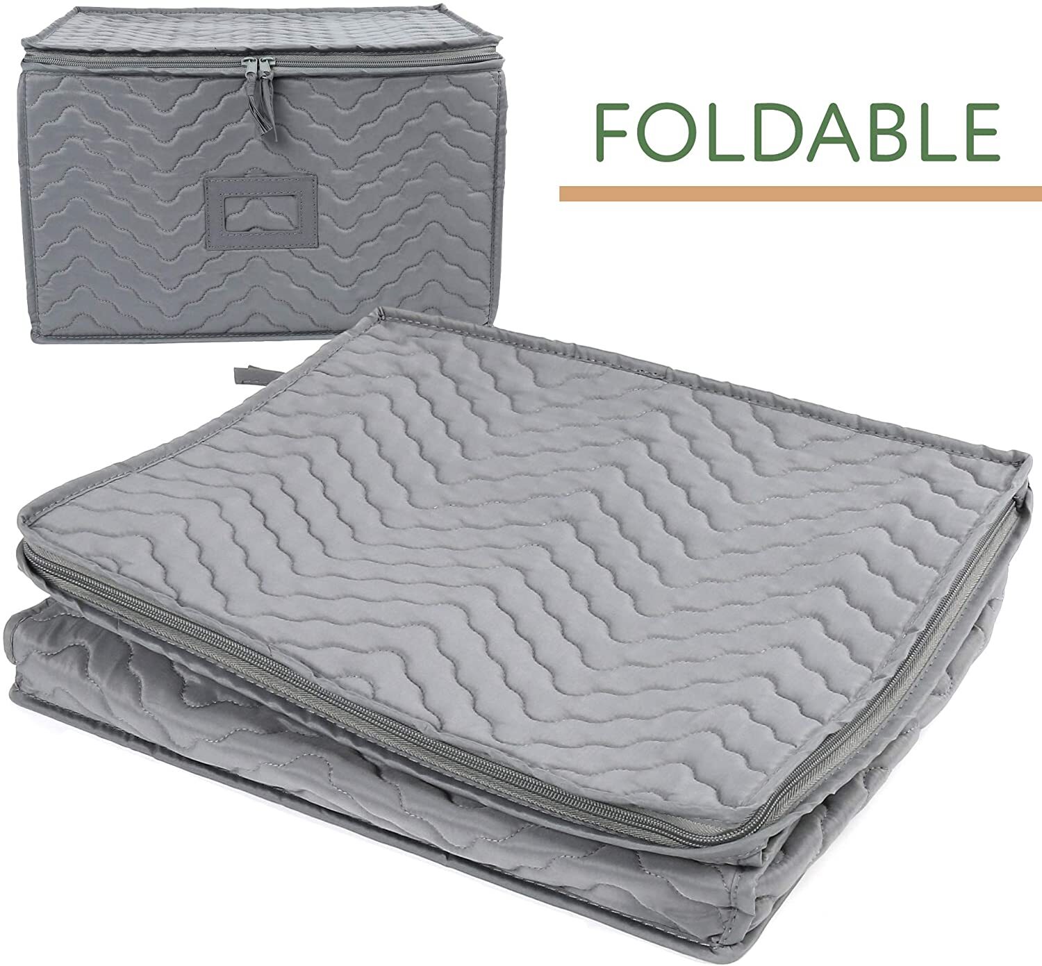 12 Stemware Wine Glass Storage Hard Shell Box Case w/ Dividers Packing Container