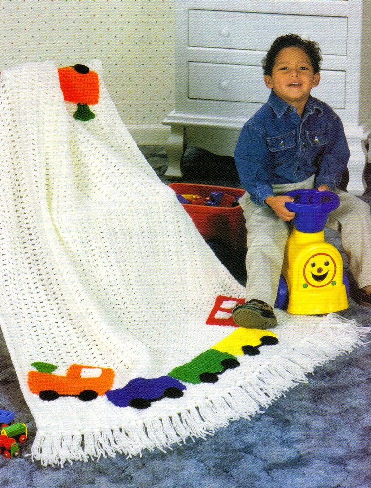 PLAYFUL Choo-Choo Train Afghan/Crochet Pattern INSTRUCTIONS ONLY