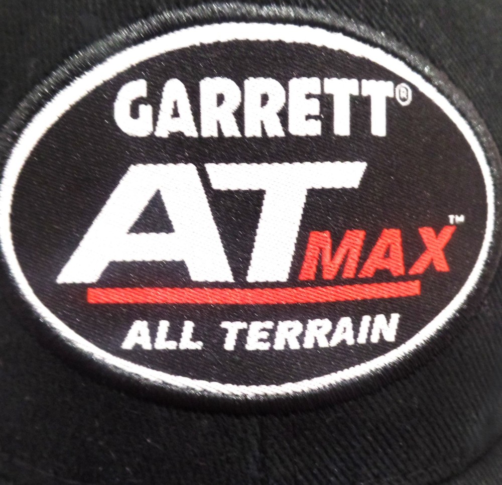 Garrett AT MAX Black Baseball Cap One Size Fits All Adjustable Strap