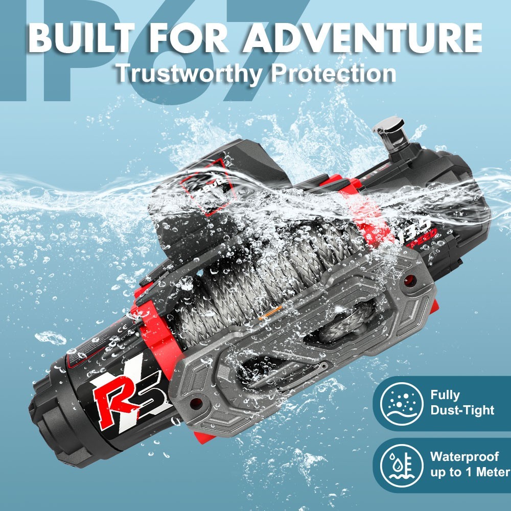 X-BULL Electric Winch 14500LBS 13500LBS 12000LBS 4WD Trailer Jeep Winch Offroad