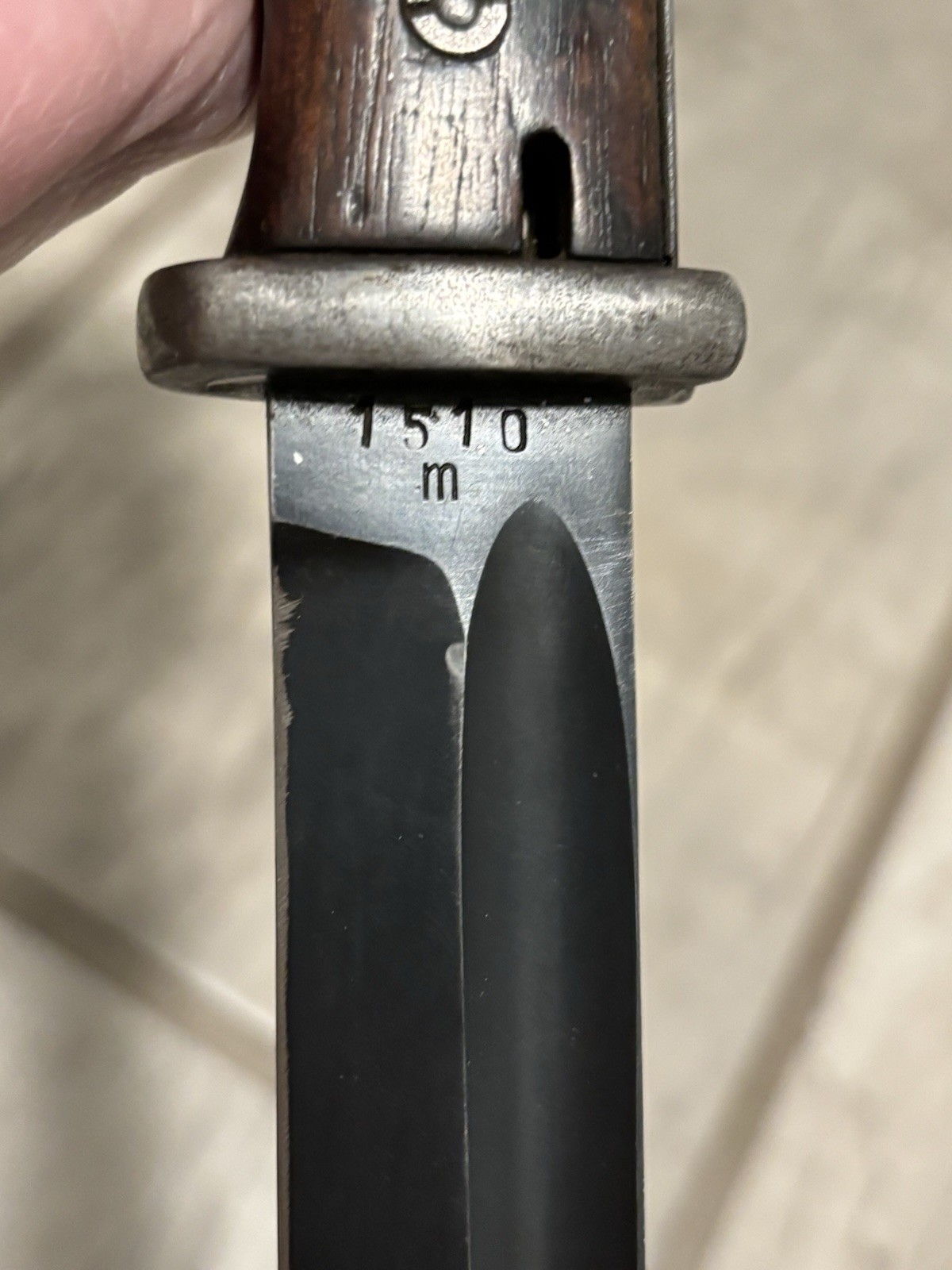 WWII German 98K Bayonet with Scabbard Early S/244 Production