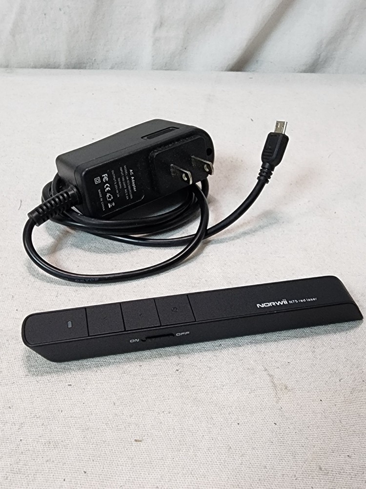 Norwii N75 Red Laser Rechargeable Presentation Clicker with Light Pointer