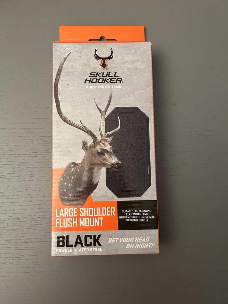 Skull Hooker SKHSFMLBLK Flush Mount Large Trophymount