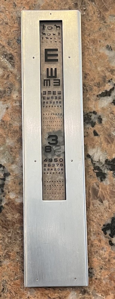 Original Slide For A Chart Projector American Optical 2“ X 9.5“