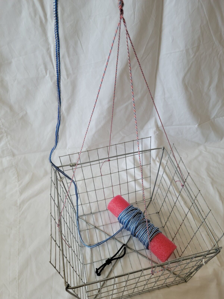 EZ-CRABBING Topless/Open Panel Trap - Fully Rigged w/ 20 ft Pull Rope