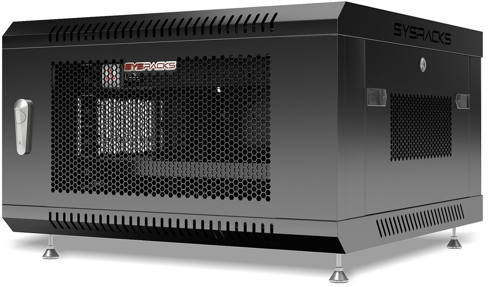 6U Wall Mount Server Rack Locking Network Cabinet Box Data Enclosure VENTED Door