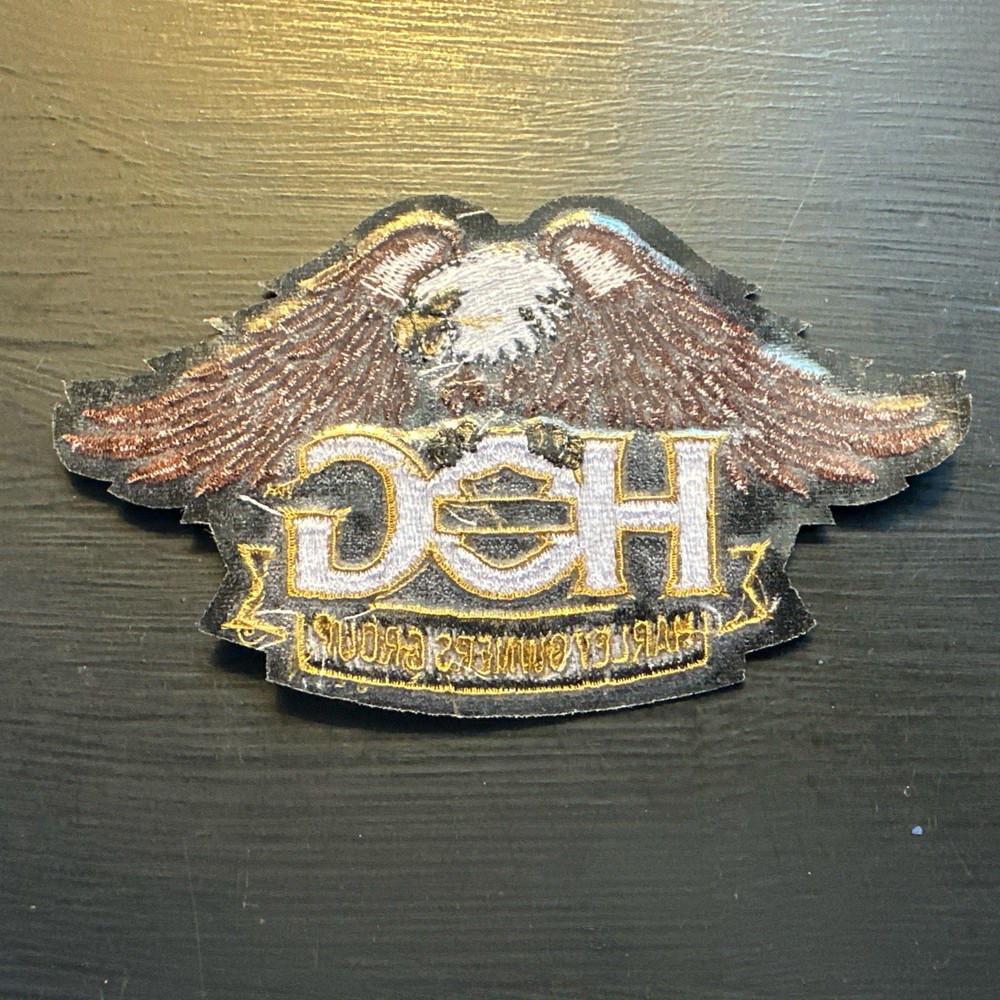 HOG Harley Owners Group Iron-On Biker Jacket Back Patch Embroidered
