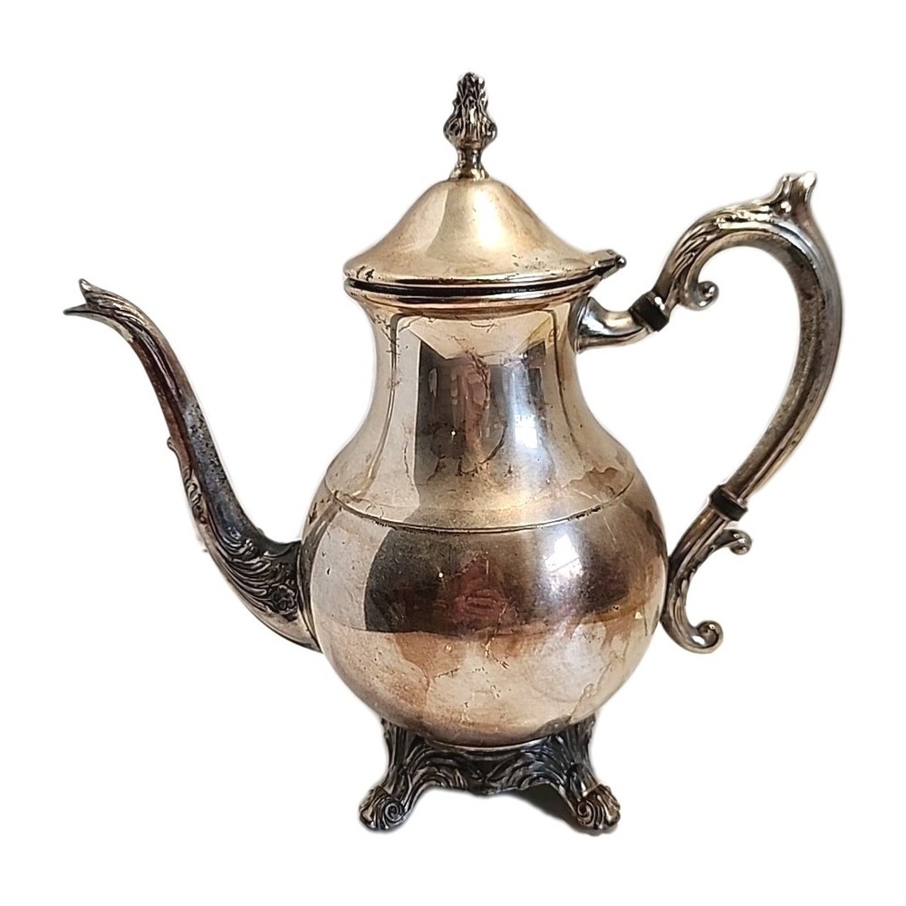 VTG Silver-Plated F.B. Rogers Coffee Pot Tea pot classic elegant medium SZ READ