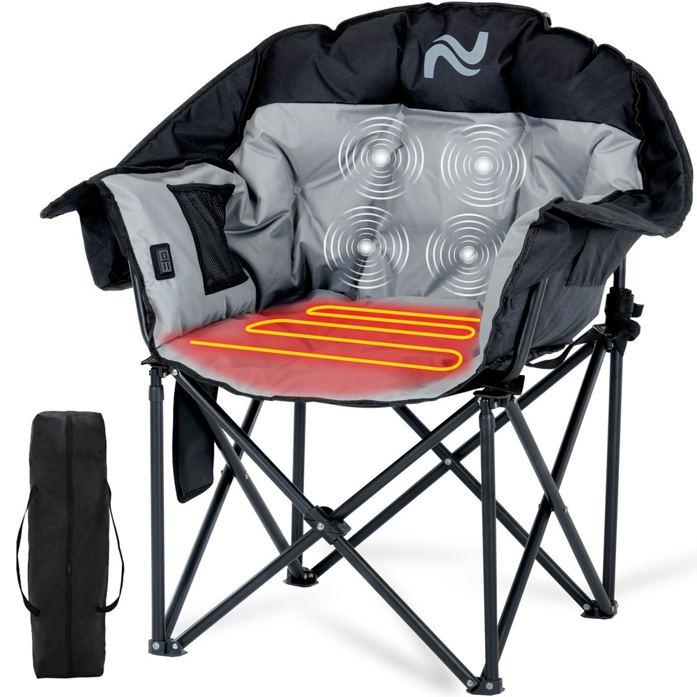 XL Camping Chair with Heating - 3 Modes & Massage Function