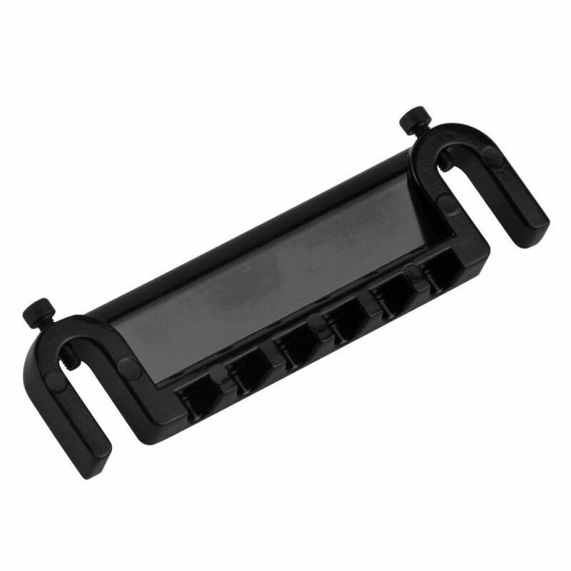 Flexible Wraparound Bridge Tailpiece Turn Over for Solid-Body LP SG Black