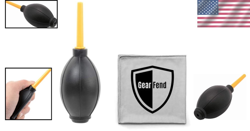 Camera Dust Cleaner Blower with Microfiber Cloth - Eco-Friendly Design