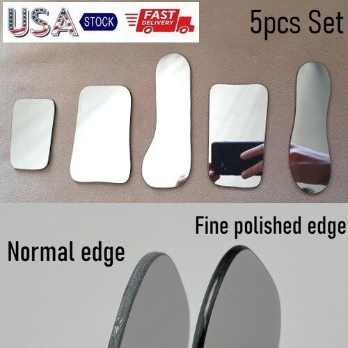 Dental Orthodontic Photo Mouth Mirrors Intraoral Two-sided Glass Reflector Set