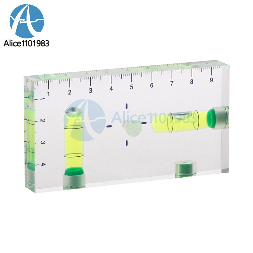Mini Level High Precision Transparent Two Direction Magnetic Level Bubble Scale