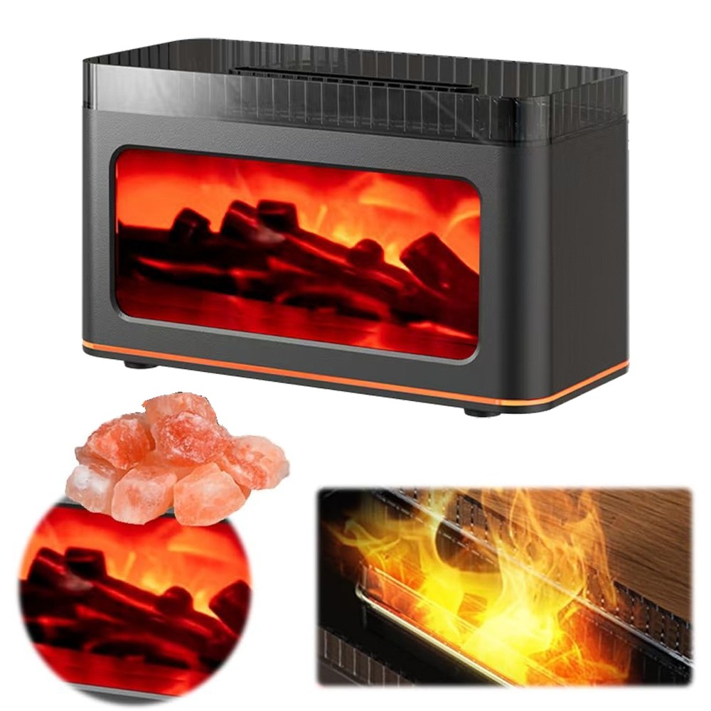 200ml Essential Oil Diffuser Volcano Fire Flame Aromatherapy Diffuser Ultrasonic