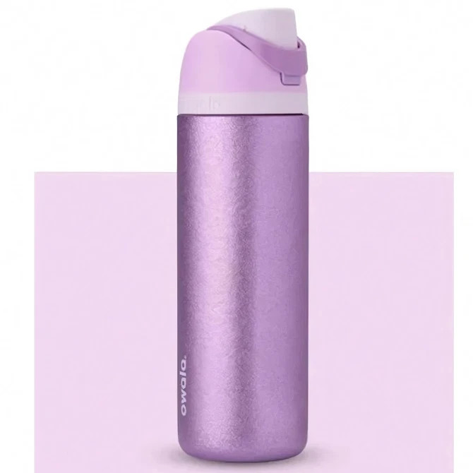 Owala 32oz FreeSip So Eggstra Limited Edition Shimmery Purple Water Bottle New