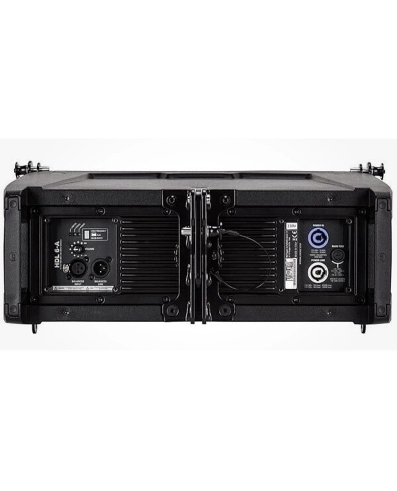RCF HDL 6-A Active Line Array Speaker, Black, XLR, Metal/Plastic