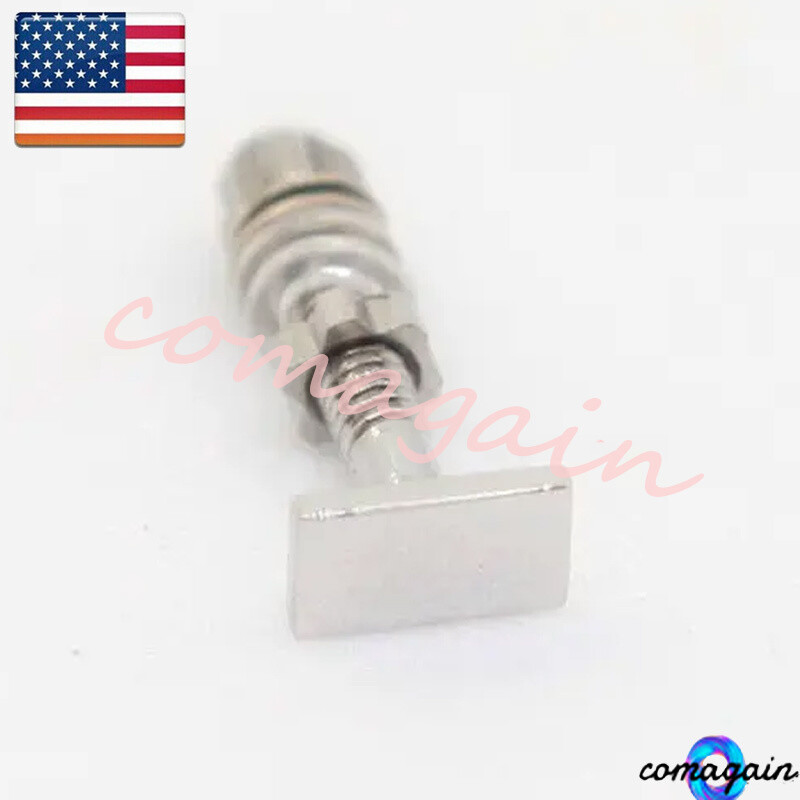 2PCS Rectangle Screw &Bolt Replace For Cartier Eyeglasses Frame Silver 4.0*2.0mm
