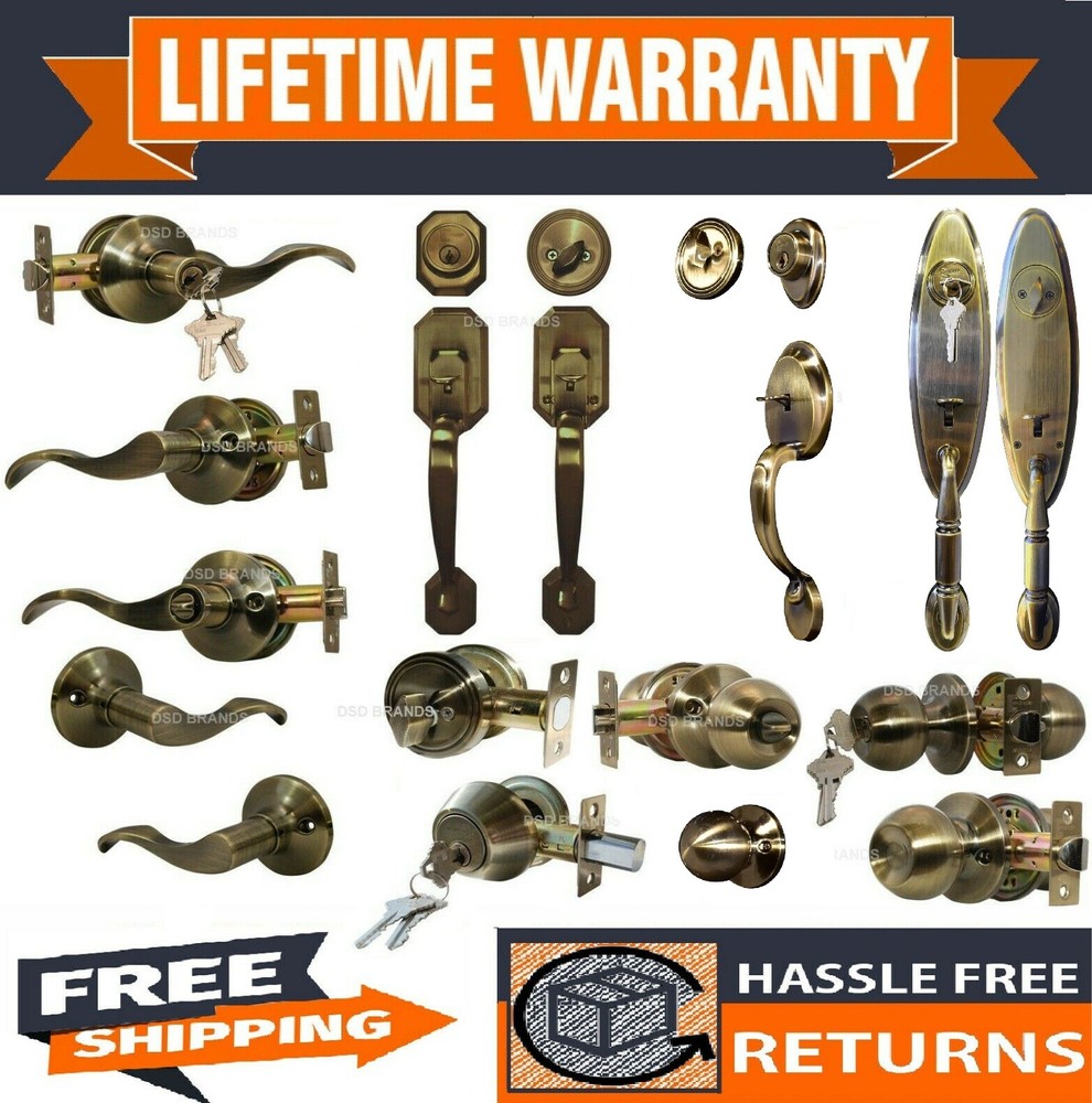 Constructor Door Handle Set Deadbolt Lever Knob - Entry /Privacy /Passage /Dummy