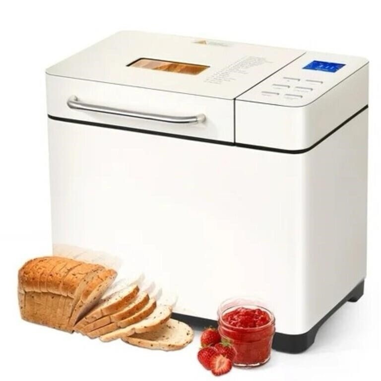 KBS 19-in-1 2LB Bread Maker Machine Stainless Steel Programmable Bread Machine