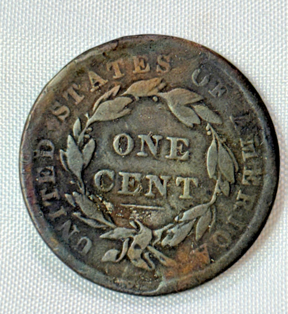 1839 Large Cent US Coin Coronet Head