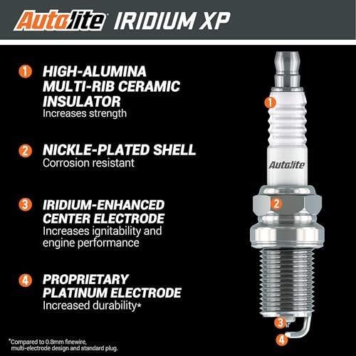 Autolite Iridium XP Automotive Replacement Spark Plug, XP570(Pack) 1