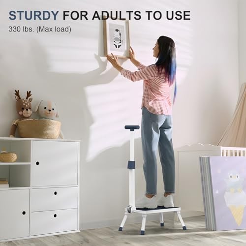 Folding Step Stool, Step Stools with Handle for Foldable step stool with handle
