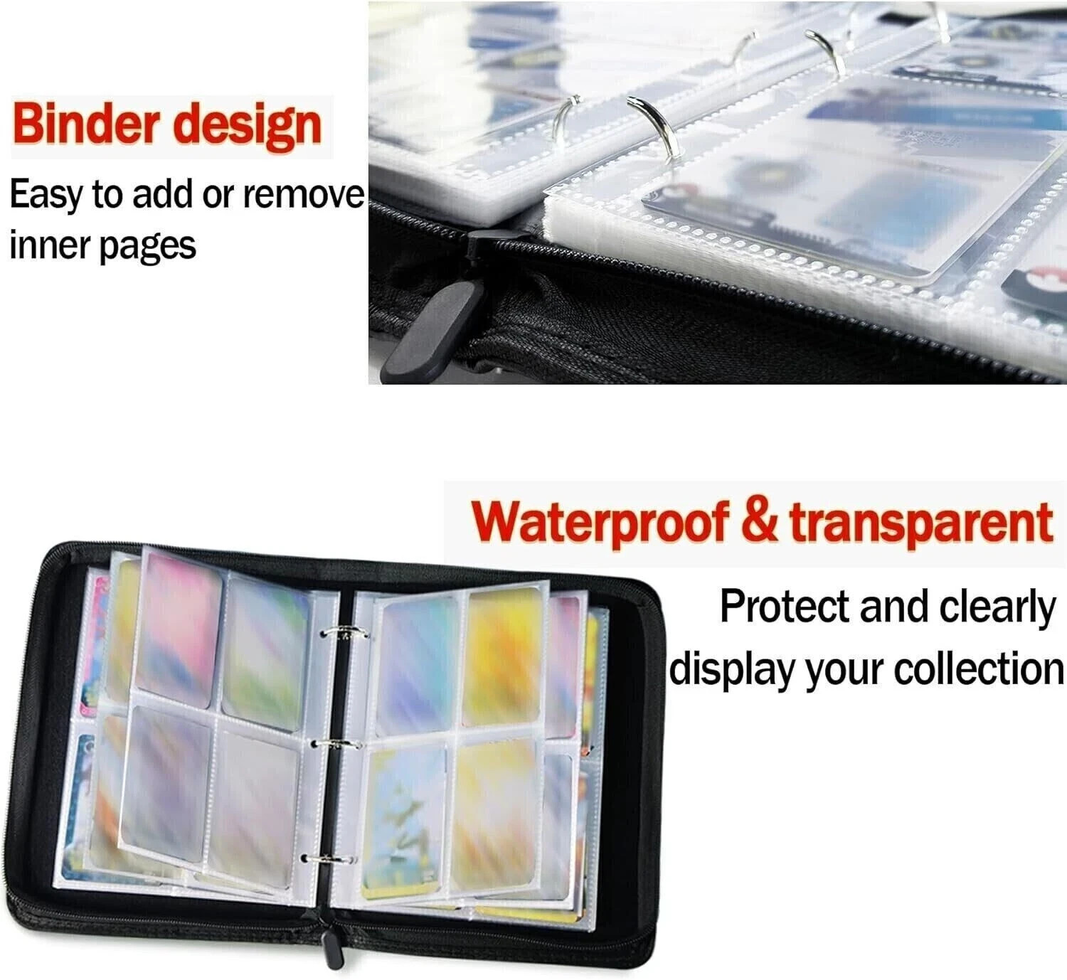 Bulbasaur Venusaur Card Binder for Pokemon Cards Holder 400 Cards w/ 50 Sleeves