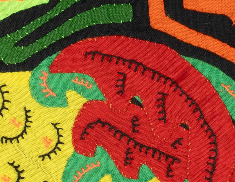 Multicolor Red And Chartruce Bird Molita
