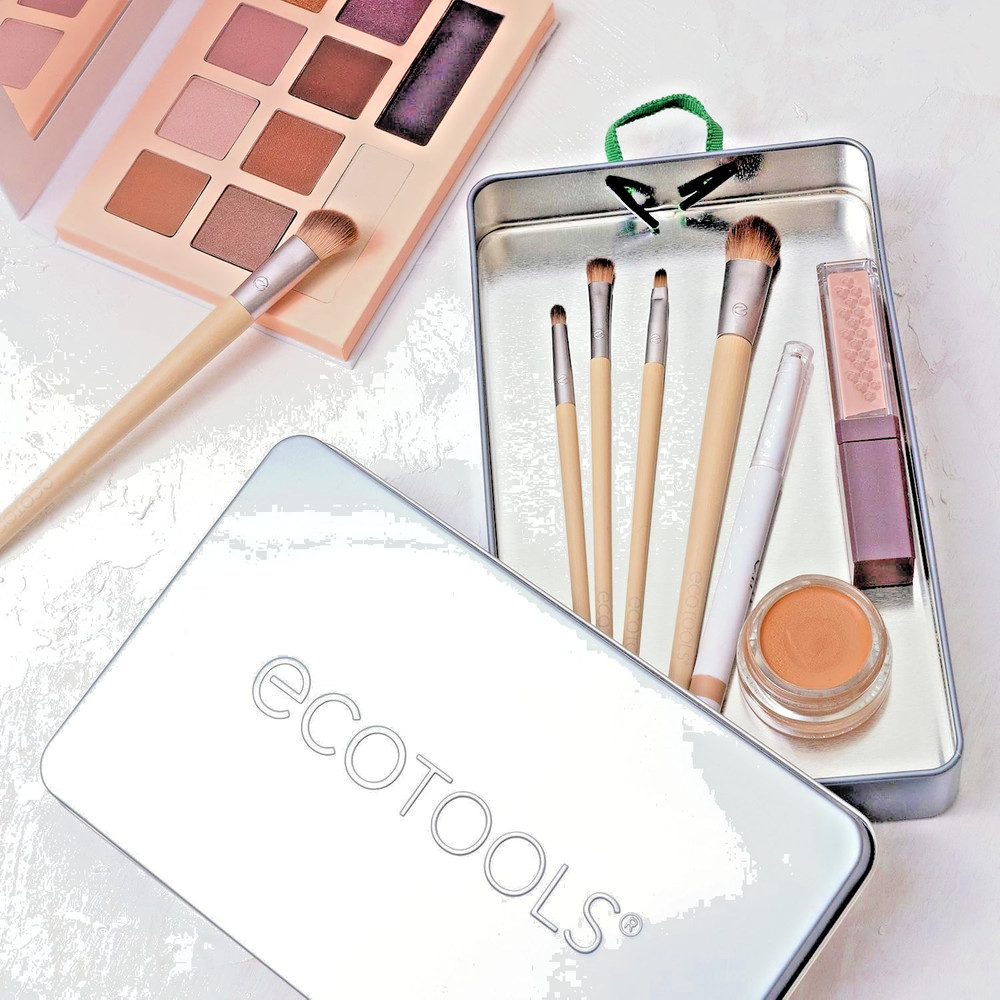 EcoTools Daily Defined Eye Brush Kit, Makeup Brushes for Applying Eyeshadow