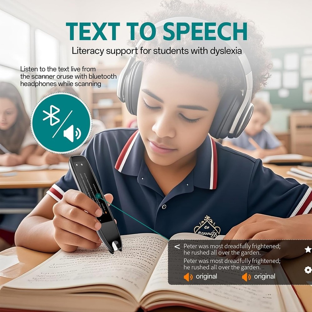 Touchscreen AI Smart Scan Translator Pen Reader & Recording Device 112 Languages