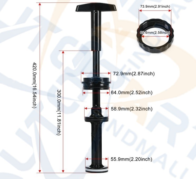 For Hayward SPX0410BA Push-Pull Backwash Valve Handle Piston Pool Filter Part