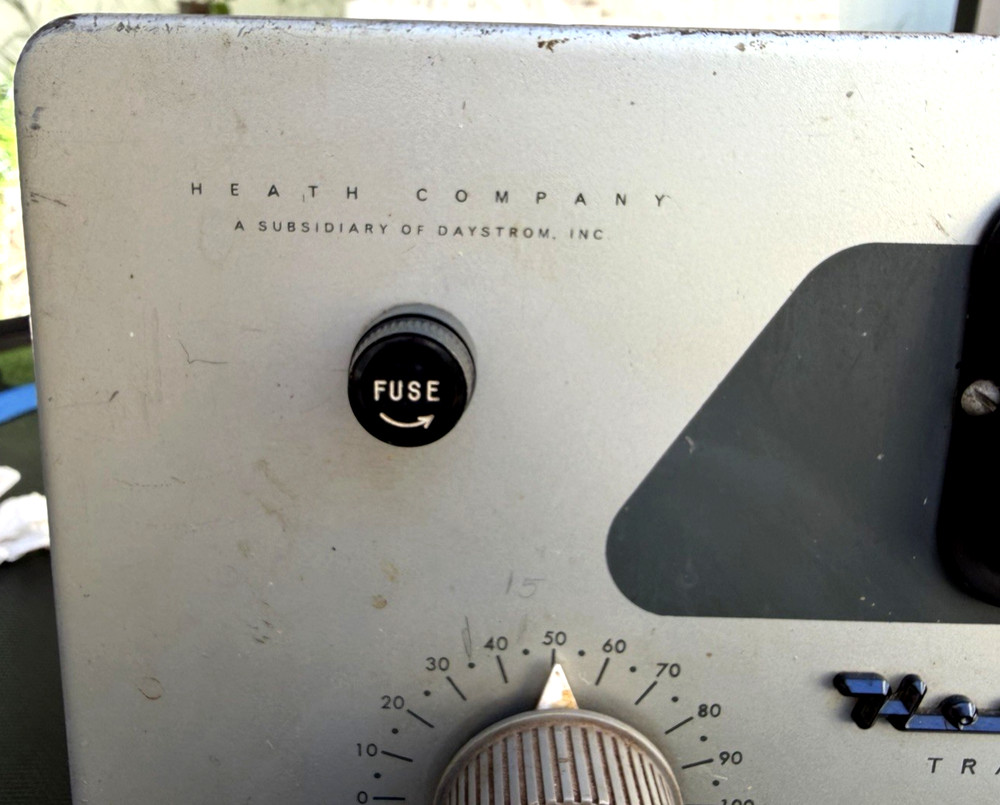 Vintage HeathKit DX-35 Transmitter AS IS-POWERS ON-PLEASE READ