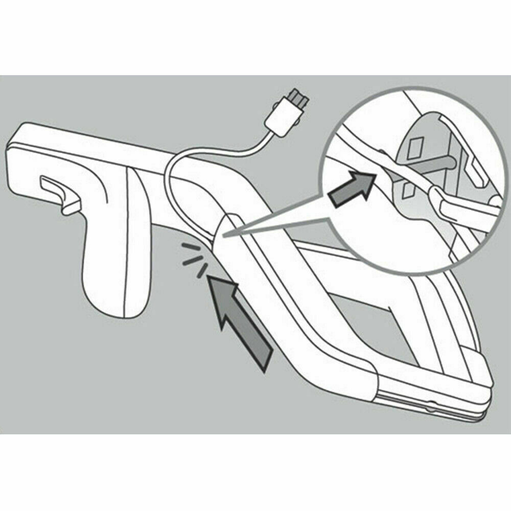 2PCS Zapper Gun for Nintendo Wii Remote Wiimote Controller New